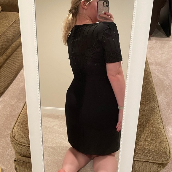 Vintage Black Beaded Dress - Picture 9 of 9